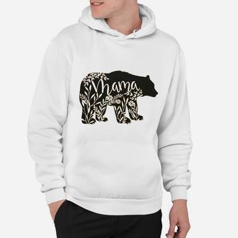 Floral Mama Bear Mother Day Hoodie - Seseable
