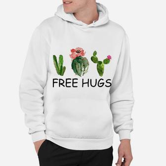 Free Hugs For Plant Lovers Succulent Cactus Hoodie - Seseable