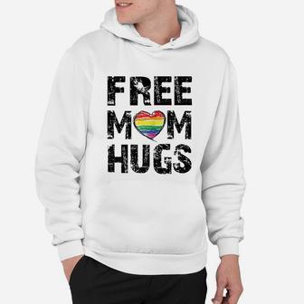 Free Mom Hugs Cute Lgbt Pride Gay Gift Hoodie - Seseable