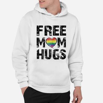 Free Mom Hugs Cute Lgbt Pride Gay Hoodie - Seseable