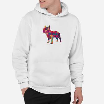 French Bulldog Triangle Pattern Frenchie Inspired Hoodie - Seseable
