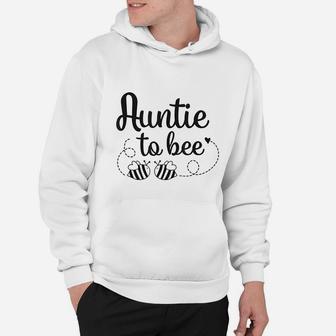 Funny Auntie To Bee Twins Pregnancy Announcement Bumble Bee Hoodie - Seseable