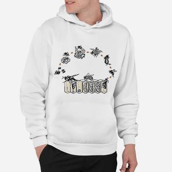 Funny Bees Life Cycle Lover Beekeeping Honey Gift Novelty Hoodie - Seseable