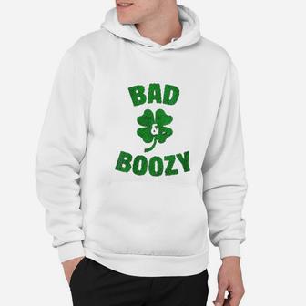 Funny Drinking St Patricks Day Bad And Boozy Bachelorette Hoodie - Seseable