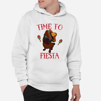 Funny French Bulldog Cinco De Mayo Time To Fiesta Hoodie - Seseable