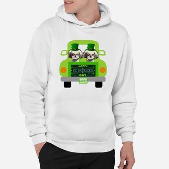 Funny Happy St Patricks Shih Tzu s Dogs Lovers Owners Hoodie