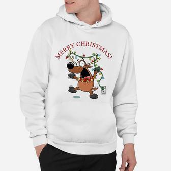 Funny Reindeer Christmas Hoodie - Seseable