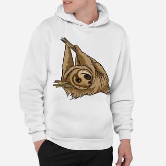 Funny Sloth Cartoon Present For Sloth Lovers Hoodie - Seseable