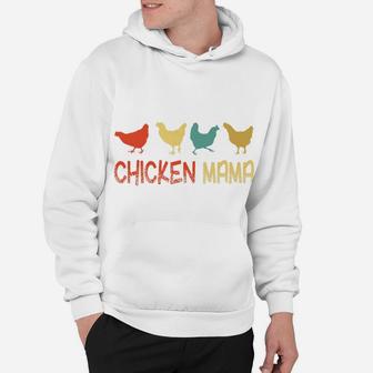 Funny Vintage Chicken Mama Farm Gift For Mother Hoodie - Seseable