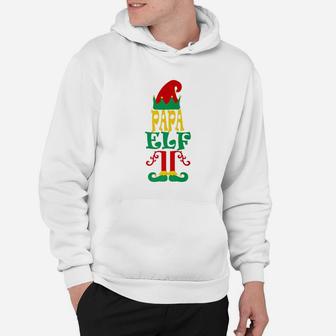 Funny Xmas Papa Elf Hilarious Family Matching Gifts Hoodie - Seseable