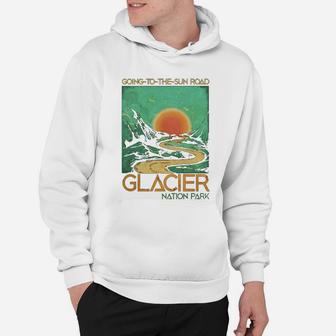 Going To The Sun Road Glacier National Park Retro Montana Hoodie - Seseable