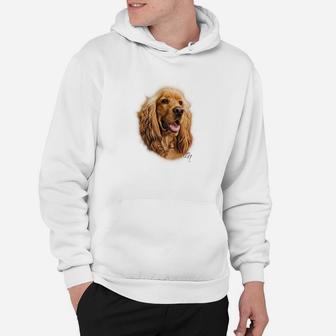 Golden Retriever Herren Hoodie in Weiß, Lustiges Hunde Motiv - Seseable