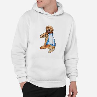 Golden Retriever Tattoo I Love Mom Mother s Day And Dog Lovers Shirt Hoodie - Seseable
