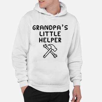 Grandpas Little Helper I Love My Grandfather He Is My Bbf Hoodie - Seseable
