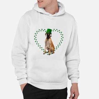Great Dane Heart Paw Leprechaun Hat Irish St Patricks Day Gift For Dog Lovers Hoodie - Seseable