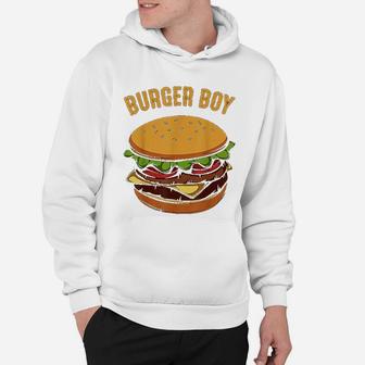 Hamburger Cheeseburger Burger Boy Funny Fast Food Lover Hoodie - Seseable