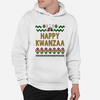 Happy Kwanzaa Style Black Heritage Holiday Graphic Hoodie - Seseable