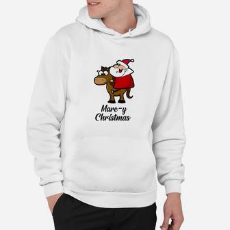 Horse Mare Y Christmas Hoodie - Seseable