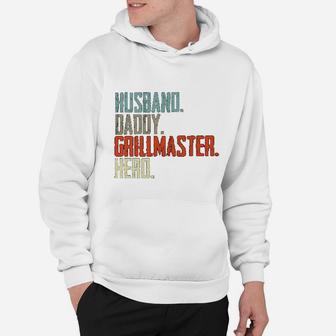 Husband Daddy Grillmaster Hero, best christmas gifts for dad Hoodie - Seseable