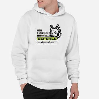 Husky Herren Hoodie Mein Hund Befiehlt, Lustiges Motiv-Hoodie - Seseable