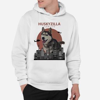 Huskyzilla Funny Siberian Husky Dog Lovers Gift Hoodie - Seseable