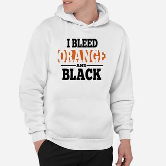 I Bleed Orange And Black T-shirt Hoodie - Seseable