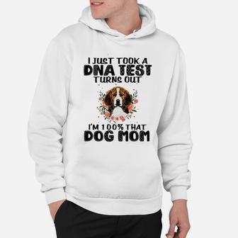 I Just Took A Dna Test Beagle Dog Mom Hoodie - Seseable