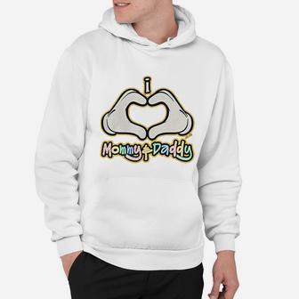 I Love Mommy And Daddy Infant, dad birthday gifts Hoodie - Seseable