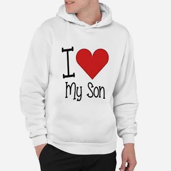 I Love My Daddy I Love My Son Father Hoodie - Seseable
