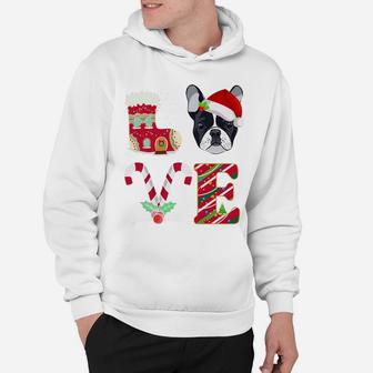 I Love My French Bulldog Christmas Gift Girls Women Hoodie - Seseable