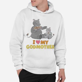 I Love My Godmother Hippos Hoodie - Seseable