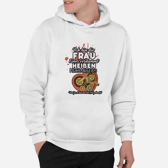 Ich Bin Die Frau Eines Wahnsinnigen Heide Halloween Motorrad Hoodie - Seseable