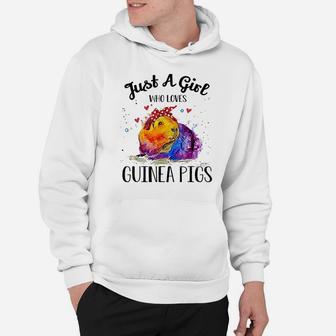 Just A Girl Who Loves Guinea Pigs Colorful Hoodie - Seseable