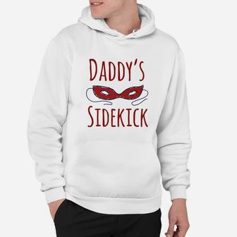 Kids Daddys Masked Super Sidekick Kids Fathers Day Premium Hoodie - Seseable