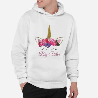 Kids Unicorn Big Sister I Am Going To Be A Big Sister Hoodie - Seseable