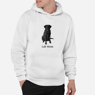 Lab Mom Black Labrador Retriever Dog Hoodie - Seseable