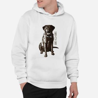 Lab Mom Chocolate Labrador Retriever Dog Lover Hoodie - Seseable