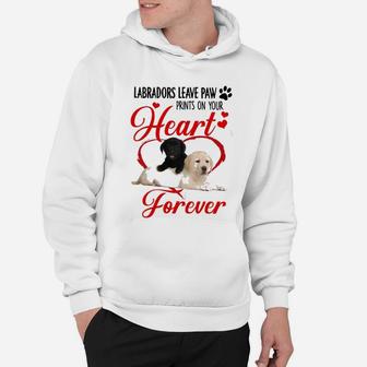 Labradors Leave Paw Prints For Labrador Lover Hoodie - Seseable