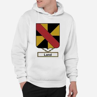 Land Family Crest British Family Crests Ii Hoodie - Seseable