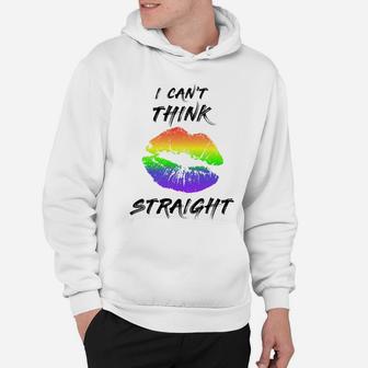 Lgbt Gay Pride I Can't Think Straight Hoodie - Seseable