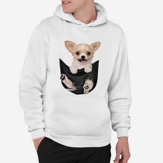 Lustiges Chihuahua Taschen-Design Hoodie, Hunde-Motiv Oberteil - Seseable