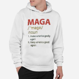Make America Godly Again Definition Vintage Hoodie - Seseable