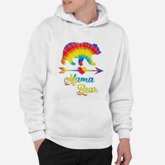 Mama Bear For Women Graphic Mommy Mom Apparel Hoodie - Seseable