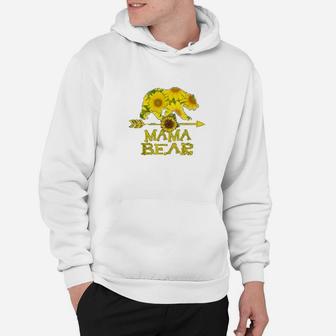 Mama Bear Funny Sunflower Mother Hoodie - Seseable