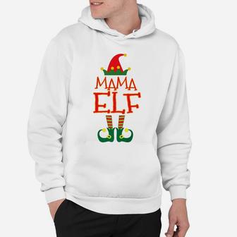 Mama Elf Cute Elf Family Christmas Holiday Hoodie - Seseable