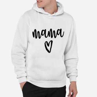 Mama Heart Women Mothers Day Hoodie - Seseable