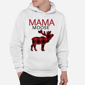 Mama Moose Matching Family Christmas Plaid Pajama Tee Hoodie - Seseable