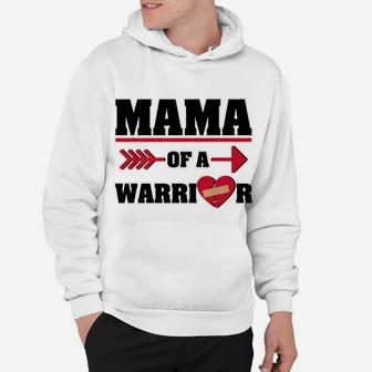 Mama Of A Warrior For Heart Moms Chd Awareness Hoodie