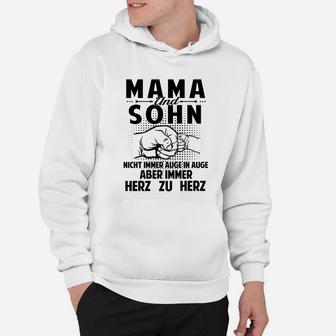 Mama und Sohn Herz zu Herz - Liebevolles Hoodie für Mütter - Seseable