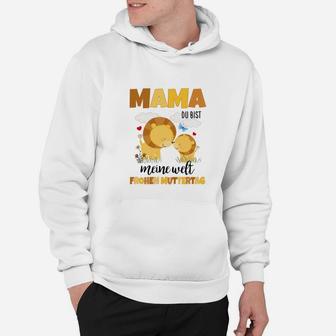 Maman Du Bist Meine Welt Frohen Muttertag Hoodie - Seseable